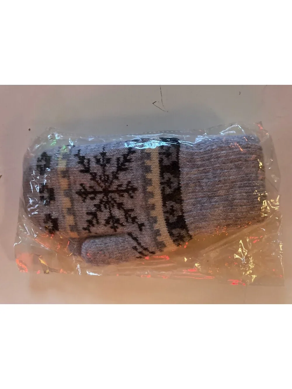 Women's Aili's Corner Alpine Snowflake Winter Pattern Mittens